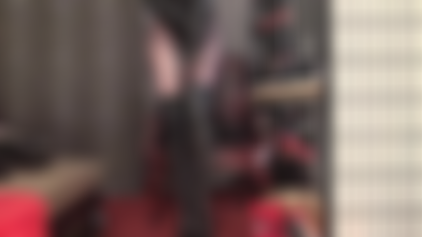 Black leather boots and gloves worship - Mistress indulges in your fetish for black leather with a pair of high heeled thigh boots and extra long gloves.
