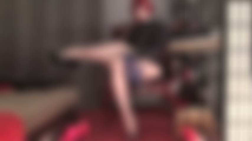 How long will you last? Your cock is trapped between Mistress' pantyhose legs, milked with the smooth softness of dark blue satin panties.