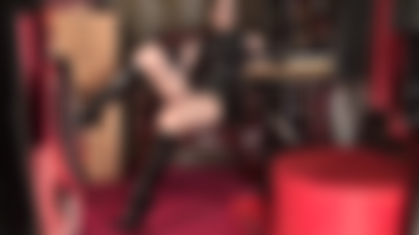 Mistress Vivian owns you with her seductive eyes, lips, pantyhose clad thighs and shiny patent leather boots.